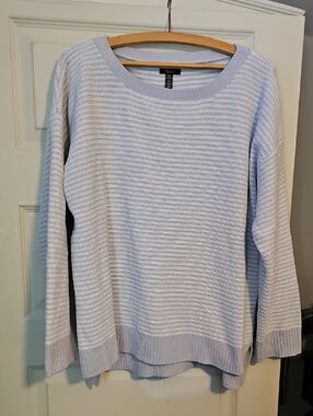 Jones New York Lavender Chenille Crewneck Sweater